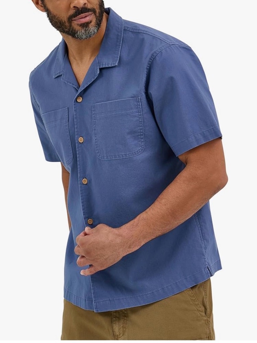 Wrangler Authentics Men's Short Sleeve Camp Shirt